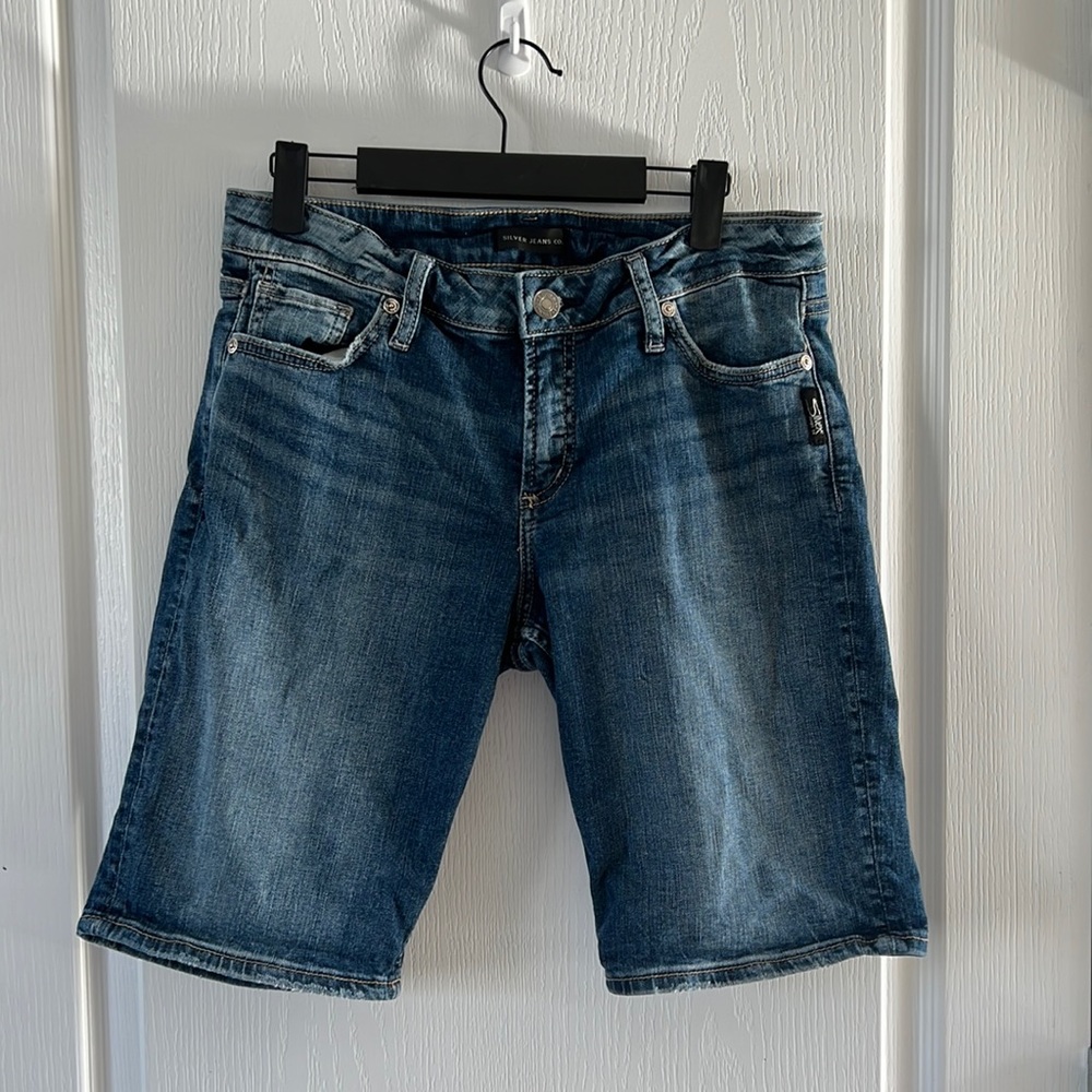 Silver Elyse Bermuda Shorts